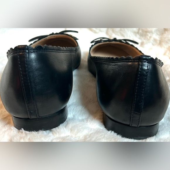 Ralph Lauren Glennie Black Leather slip on ballet flat women’s size 6.5 - Picture 8 of 11